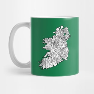 Map of Irish Counties Mug